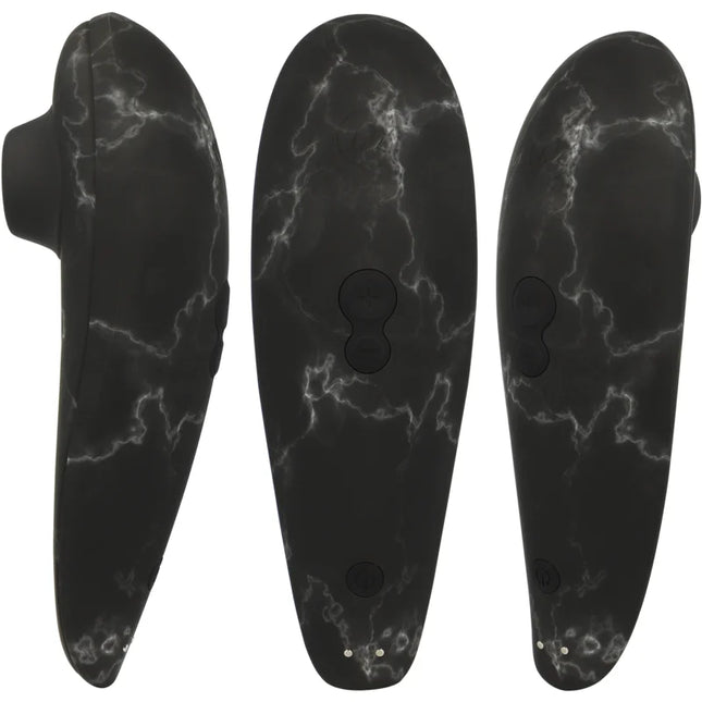 Womanizer marilyn monroe classic 2 klitoralstimulator aus schwarzem marmor mit ergonomischem design und glatter oberfläche