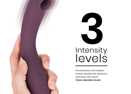 Womanizer og g spot aubergine violettes silikonspielzeug mit gebogenem design und drei intensitätsstufen