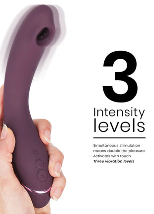 Womanizer og g spot aubergine violettes silikonspielzeug mit gebogenem design und drei intensitätsstufen