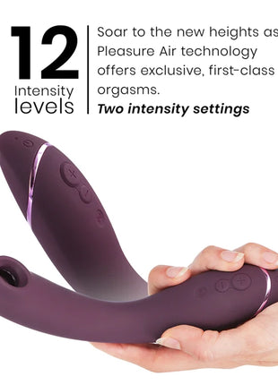 Womanizer og g-spot aubergine lila silikon pleasuregerät mit schlankem, geschwungenem design und metallakzent