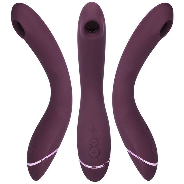 Womanizer og g spot aubergine lila silikon erwachsenenspielzeug mit gebogenem design und leuchtendem akzentband