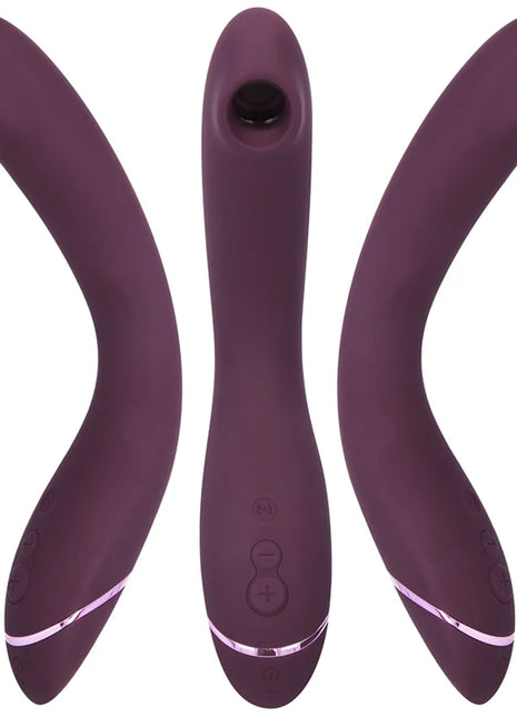 Womanizer og g spot aubergine lila silikon erwachsenenspielzeug mit gebogenem design und leuchtendem akzentband