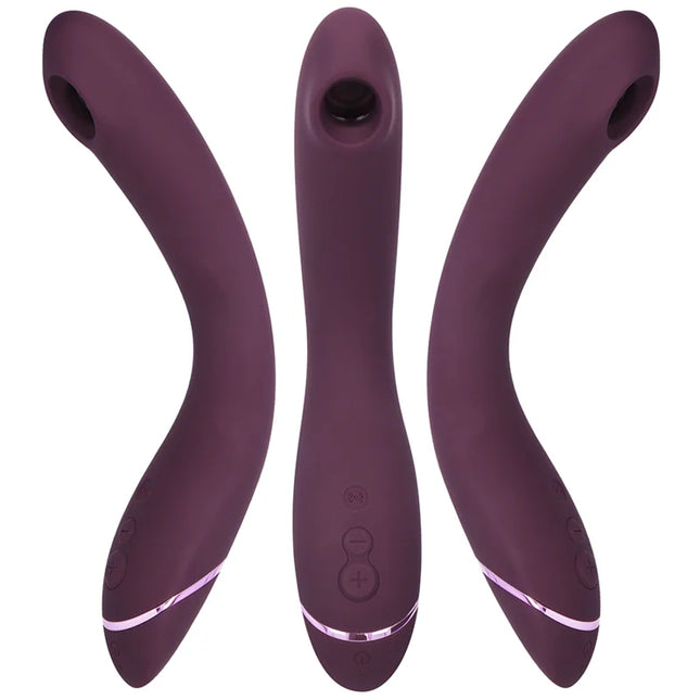 Womanizer og g spot aubergine lila silikon erwachsenenspielzeug mit gebogenem design und leuchtendem akzentband