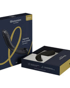 Womanizer og g spot vibrator in schwarz mit ergonomischem design und metallischen akzenten für präzise stimulation