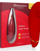 WOMANIZER - PREMIUM 2 KLITORALSTIMULATOR BORDEAUX - Druckwellenvibratoren