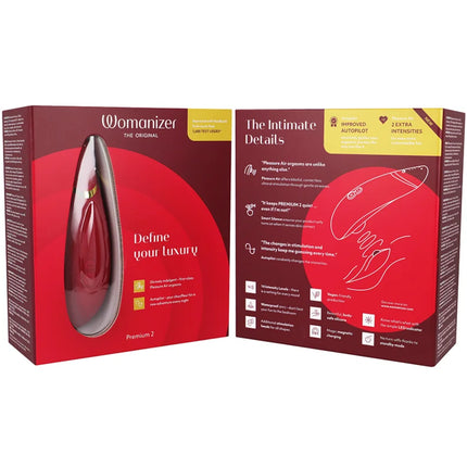 WOMANIZER - PREMIUM 2 KLITORALSTIMULATOR BORDEAUX - Druckwellenvibratoren