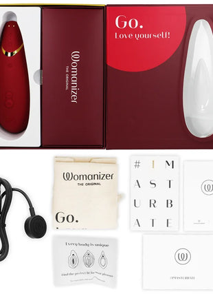 WOMANIZER - PREMIUM 2 KLITORALSTIMULATOR BORDEAUX - Druckwellenvibratoren
