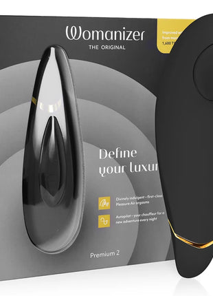 WOMANIZER - PREMIUM 2 KLITORALSTIMULATOR SCHWARZ - Druckwellenvibratoren