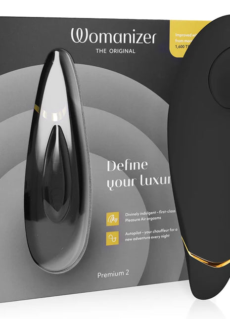 WOMANIZER - PREMIUM 2 KLITORALSTIMULATOR SCHWARZ - Druckwellenvibratoren