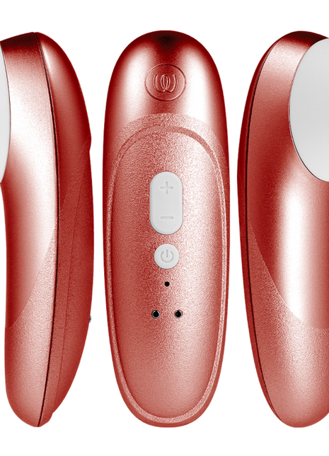 Womanzier pro vibrant klitoralstimulator in roségold mit weißer silikonspitze und rückseitigen steuerungstasten