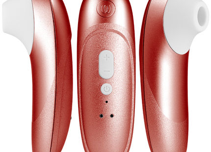 Womanzier pro vibrant klitoralstimulator in roségold mit weißer silikonspitze und rückseitigen steuerungstasten