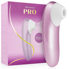 Womanizer pro vibrant klitoralstimulator in rosa und weiß mit ergonomischem design für intensive stimulierung