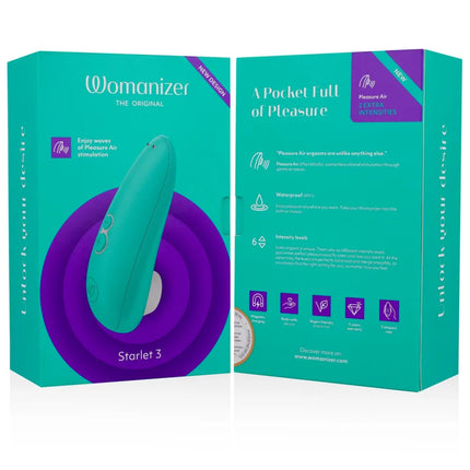 WOMANIZER - STARLET 3 KLITORALSTIMULATOR TÜRKIS - Druckwellen saugende Vibratoren
