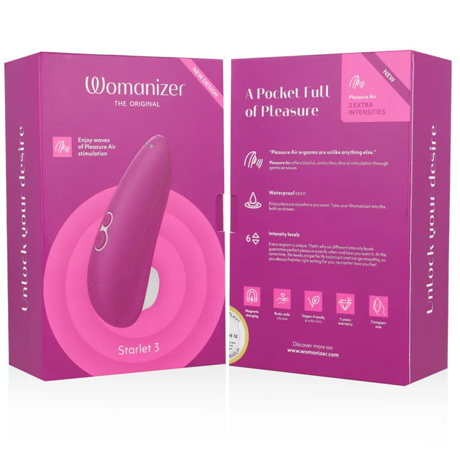 WOMANIZER - STARLET 3 KLITORALSTIMULATOR VIOLETT - Druckwellen saugende Vibratoren