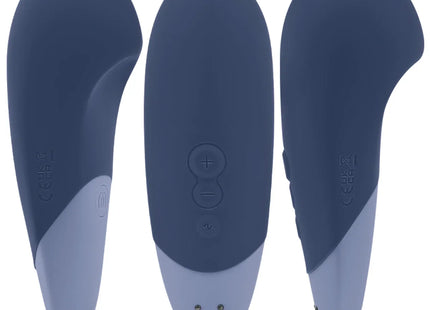 WOMANIZER - VIBE LAY-ON SILENT VIBRATOR DUNKELBLAU