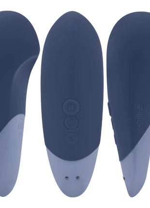WOMANIZER - VIBE LAY-ON SILENT VIBRATOR DUNKELBLAU