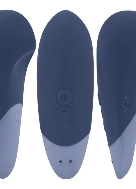 WOMANIZER - VIBE LAY-ON SILENT VIBRATOR DUNKELBLAU