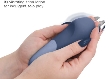 WOMANIZER - VIBE LAY-ON SILENT VIBRATOR DUNKELBLAU