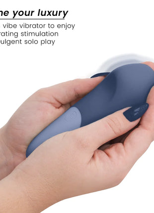 WOMANIZER - VIBE LAY-ON SILENT VIBRATOR DUNKELBLAU