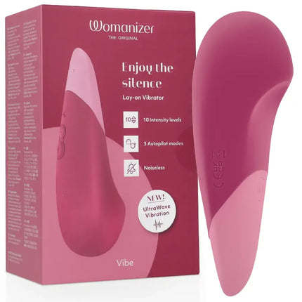 WOMANIZER - VIBE LAY-ON SILENT VIBRATOR DUSKY PINK