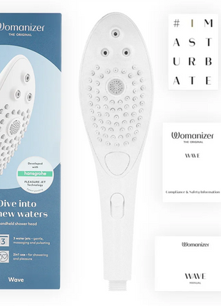 WOMANIZER - WAVE KLITORALSTIMULIERENDER DUSCHKOPF WEISS