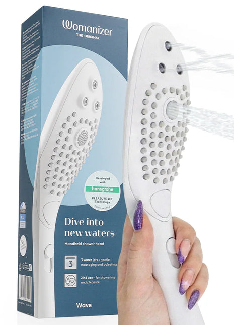 WOMANIZER - WAVE KLITORALSTIMULIERENDER DUSCHKOPF WEISS