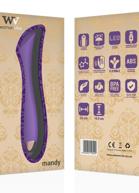 WOMANVIBE - MANDY ’K’ PUNKT SILIKON VIBRATOR - G-Punkt-Vibrator
