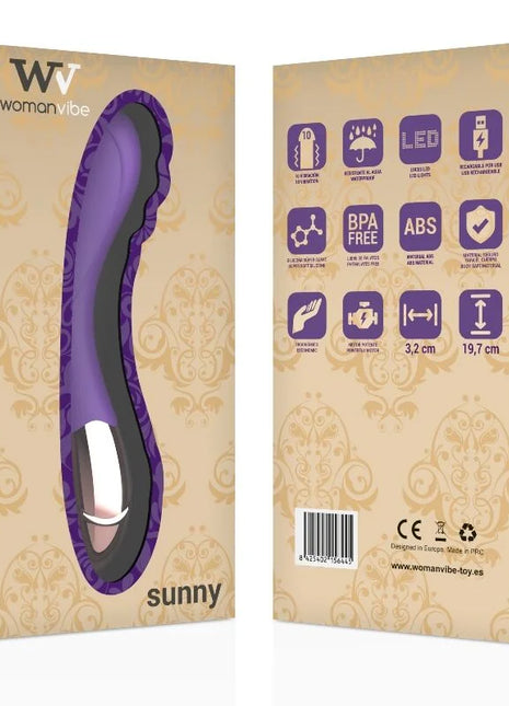 WOMANVIBE - SUNNY SILICONE RECHARGEABLE VIBRATOR - G-Punkt-Vibrator