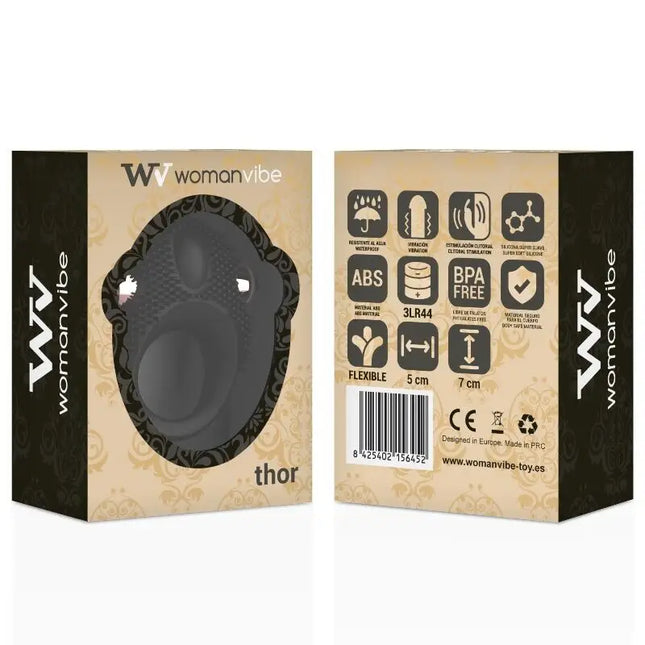 WOMANVIBE - THOR SILICONE VIBRATOR RING - Penisring mit Vibration