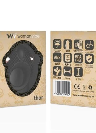WOMANVIBE - THOR SILICONE VIBRATOR RING - Penisring mit Vibration