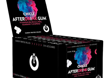 WUG GUM - AFTER DRINK KATER NACH DEM ALKOHOLKONSUM | DISPLAY 12 X 8 EINHEITEN