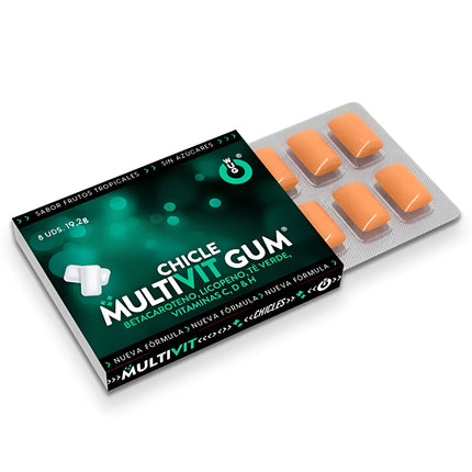 WUG GUM - MULTIVIT MIT VITAMIN C H D BETA-CAROTIN LYCOPIN UND GRÜNTEE 1 X 8 EINHEITEN