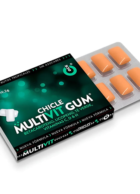 WUG GUM - MULTIVIT MIT VITAMIN C H D BETA-CAROTIN LYCOPIN UND GRÜNTEE 1 X 8 EINHEITEN