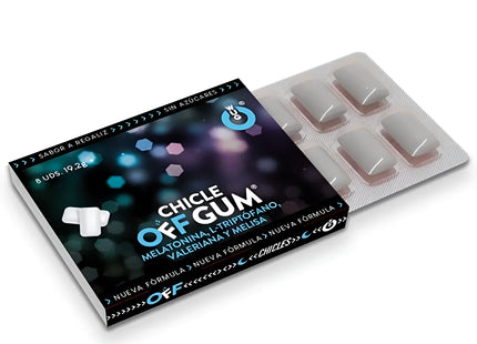 WUG GUM - OFF AUS BALLERINA TRYPTOPHAN ZITRONENMELISSE UND MELATONIN 1 X 8 EINHEITEN