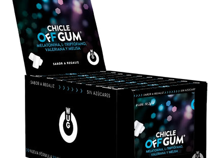 WUG GUM - OFF MIT BALLERINAN TRYPTOPHAN ZITRONENMELISSE UND MELATONIN | 12 x 8 EINHEITEN