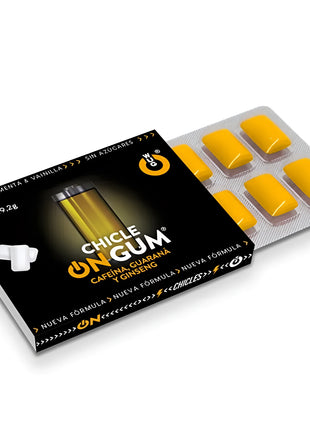 WUG GUM - ON AUF KOFFEIN- GINSENG- UND GUARANA-GUMMI 1 X 8 EINHEITEN