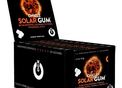 WUG GUM - SOLAR-GUMMI-SONNENBRÄUNER | DISPLAY 12 X 8 EINHEITEN