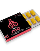 Wug sex sense erektionsverstärker zuckerfreie kaugummis in schwarzer und pinker verpackung mit gelben stücken
