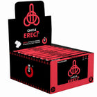 Roter und schwarzer karton-displayschachtel für wug brand chicle erect chewing gum mit markantem logo