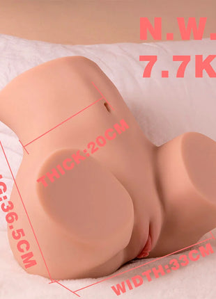 XISE - DANAE STOSSENDER REALISTISCHER VAGINA-MASTUBADOR MIT VIBRATION IN MEHREREN POSITIONEN