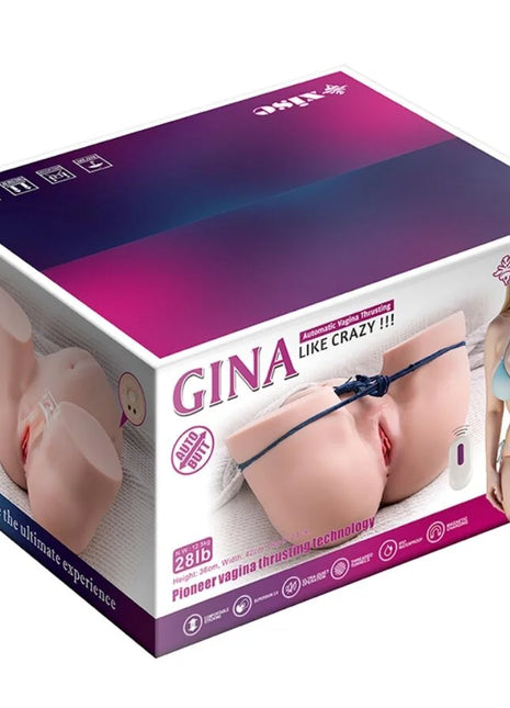 XISE - GINA MULTIPOSITION REALISTISCHER VAGINA-MASTURBATOR MIT VIBRATION UND FERNBEDIENUNG