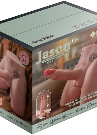 XISE - JASON REALISTISCHER DILDO-MASTURBATOR MIT STOSS UND VIBRATION 17 CM - Realistische Dildos