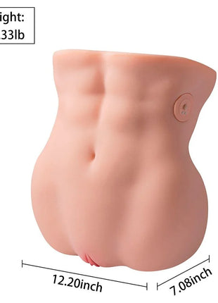XISE - LYDIA WEIBLICHER VAGINA-MASTURBATOR MIT STOSSDÄMPFUNG 25 CM