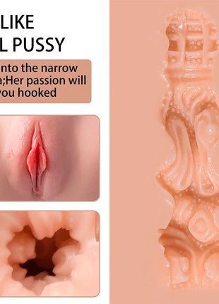 XISE - LYDIA WEIBLICHER VAGINA-MASTURBATOR MIT STOSSDÄMPFUNG 25 CM