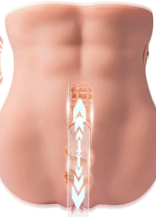 XISE - LYDIA WEIBLICHER VAGINA-MASTURBATOR MIT STOSSDÄMPFUNG 25 CM