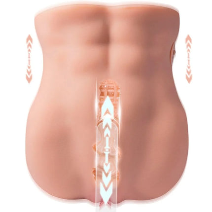 XISE - LYDIA WEIBLICHER VAGINA-MASTURBATOR MIT STOSSDÄMPFUNG 25 CM