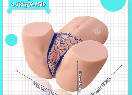 XISE - MAYA SAUGEND REALISTISCHER VAGINA- UND ANUS-MASTURBATOR MIT VIBRATION UND SAUGUNG 4,5 KG - Realistische
