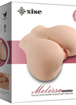 XISE - MELISSA REALISTISCHER VAGINA- UND ANUS-MASTURBATOR MIT MEHREREN POSITIONEN - Anus-Masturbator ohne Vibration
