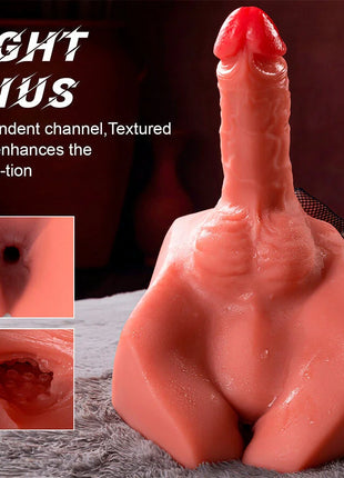 XISE - MICHAEL REALISTISCHER DILDO UND ANUS-MASTURBATOR MIT STOSSFUNKTION 15 CM - Realistische Dildos