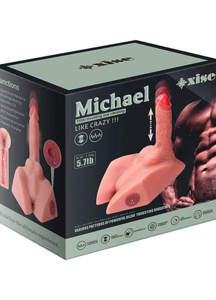XISE - MICHAEL REALISTISCHER DILDO UND ANUS-MASTURBATOR MIT STOSSFUNKTION 15 CM - Realistische Dildos